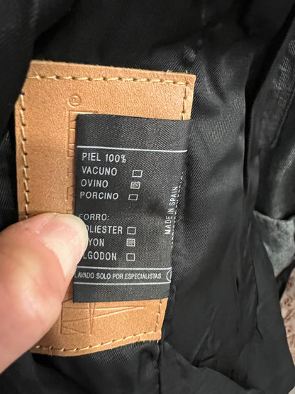 ALFARO. Vintage black leather jacket. TM