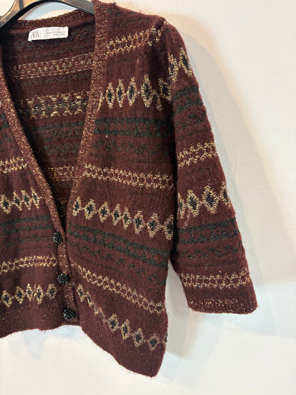 MASSIMO DUTTI. Short green skirt with pocket T.xs