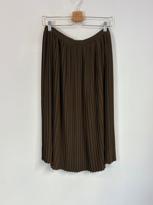 SESSÚN. Falda midi plisada