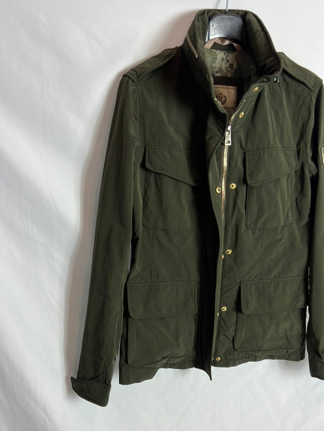 HENRY ARROWAY. Parka verde impermeable T.s