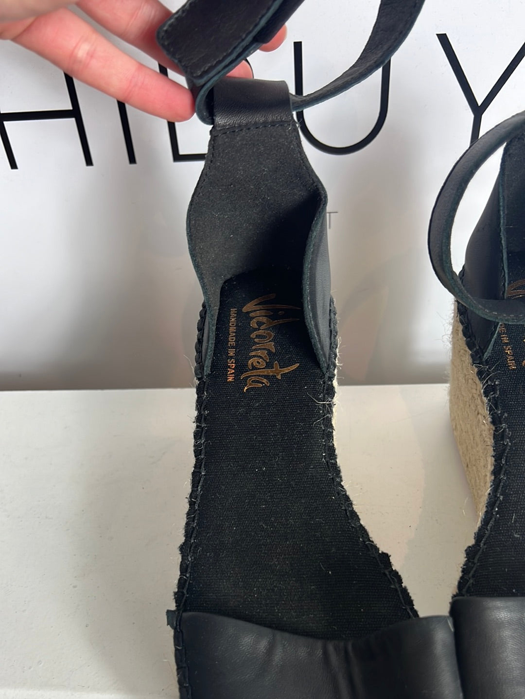 VIDORRETA. Cuñas esparto negras. T 37