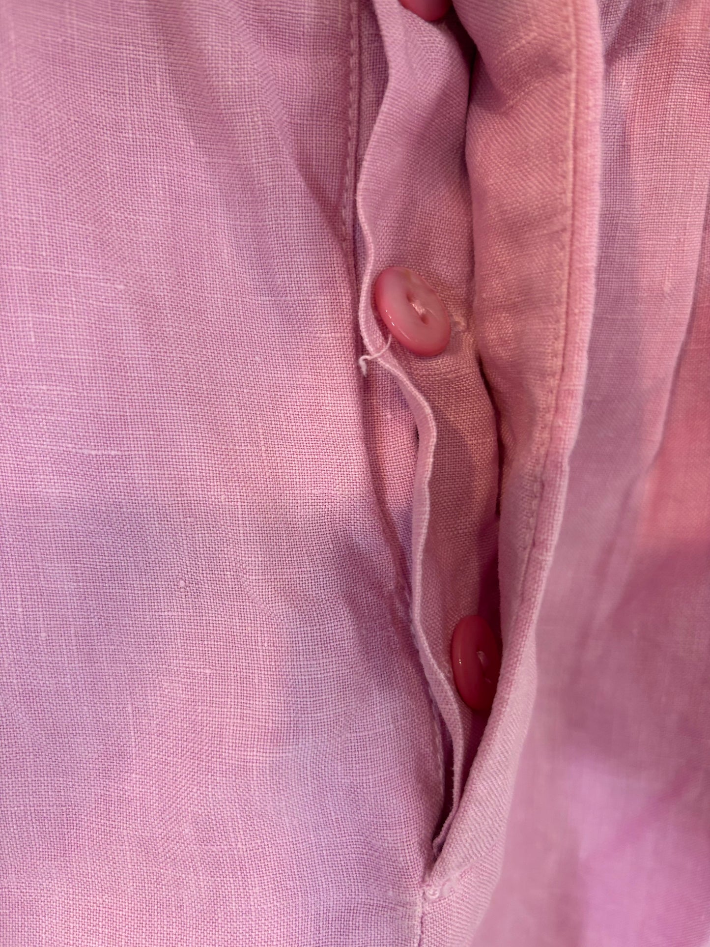 ZARA STUDIO. Bermuda lino rosa
