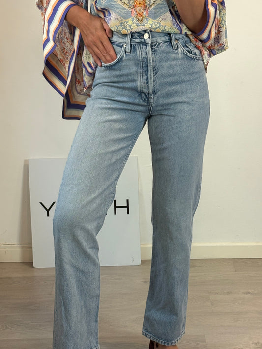MASSIMO DUTTI. Denim recto abotonado
