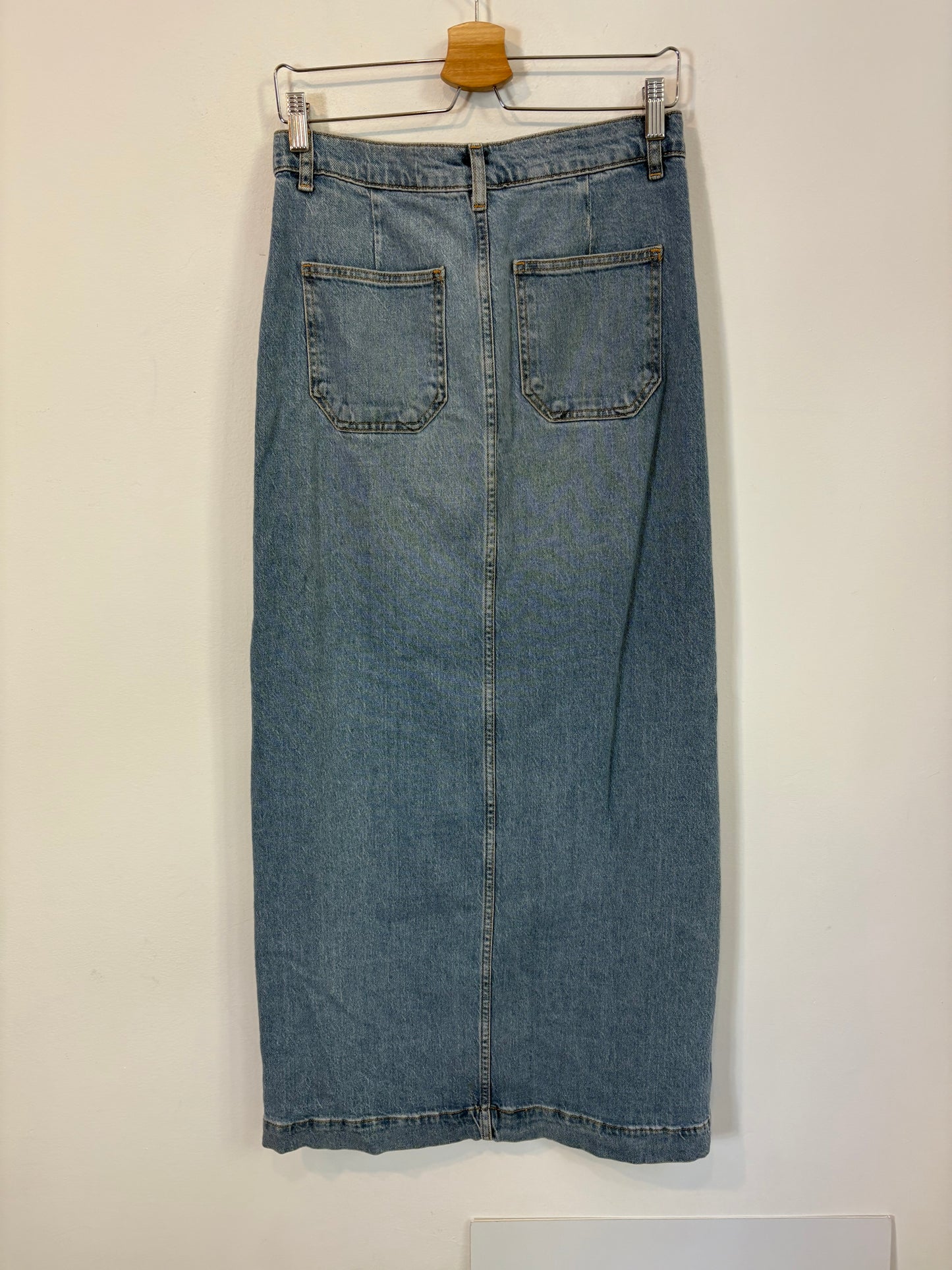 ZARA. Falda denim larga. T S