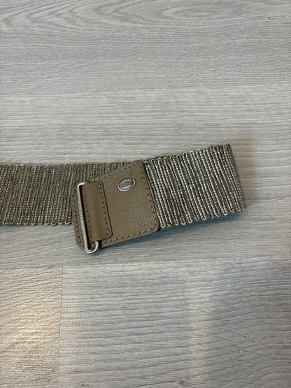 ADOLFO DOMINGUEZ. Cinturón semi elástico con piel