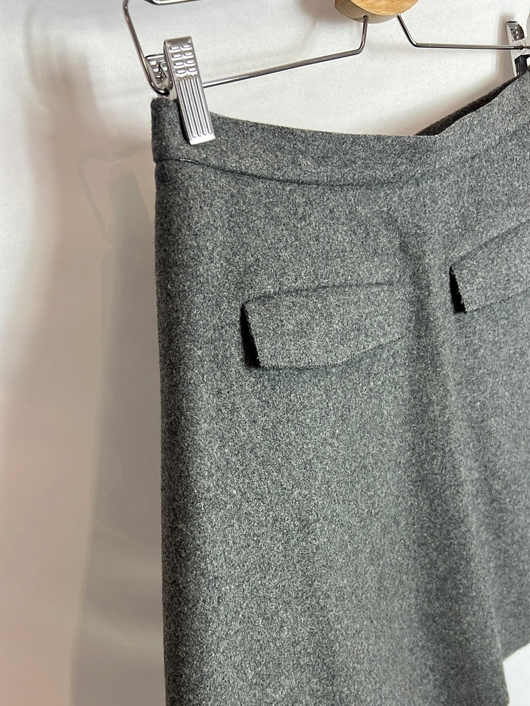 & OTHER STORIES. Falda corta gris textura. T 38