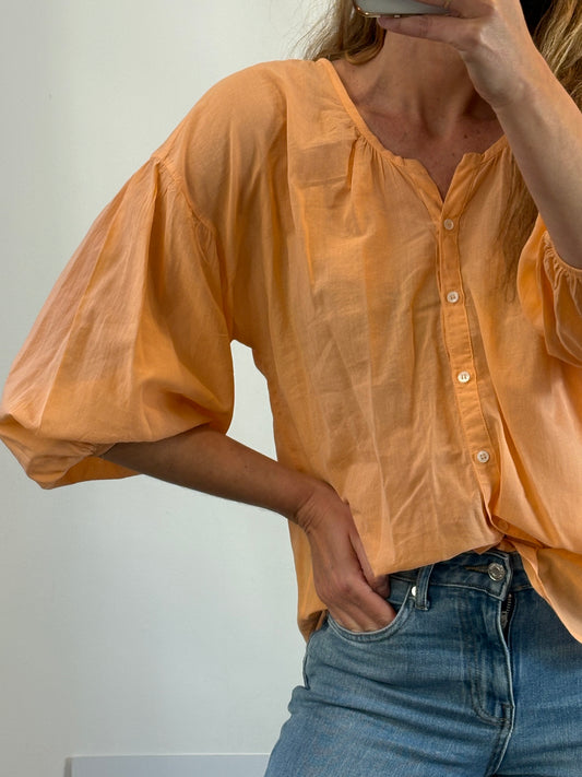 ESE O ESE. Blusa mandarina algodón