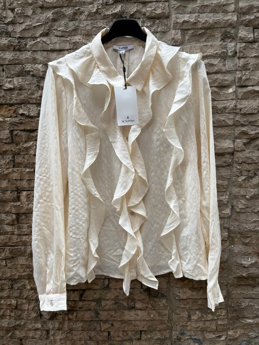 SCLAPERS. Blusa detalle volante