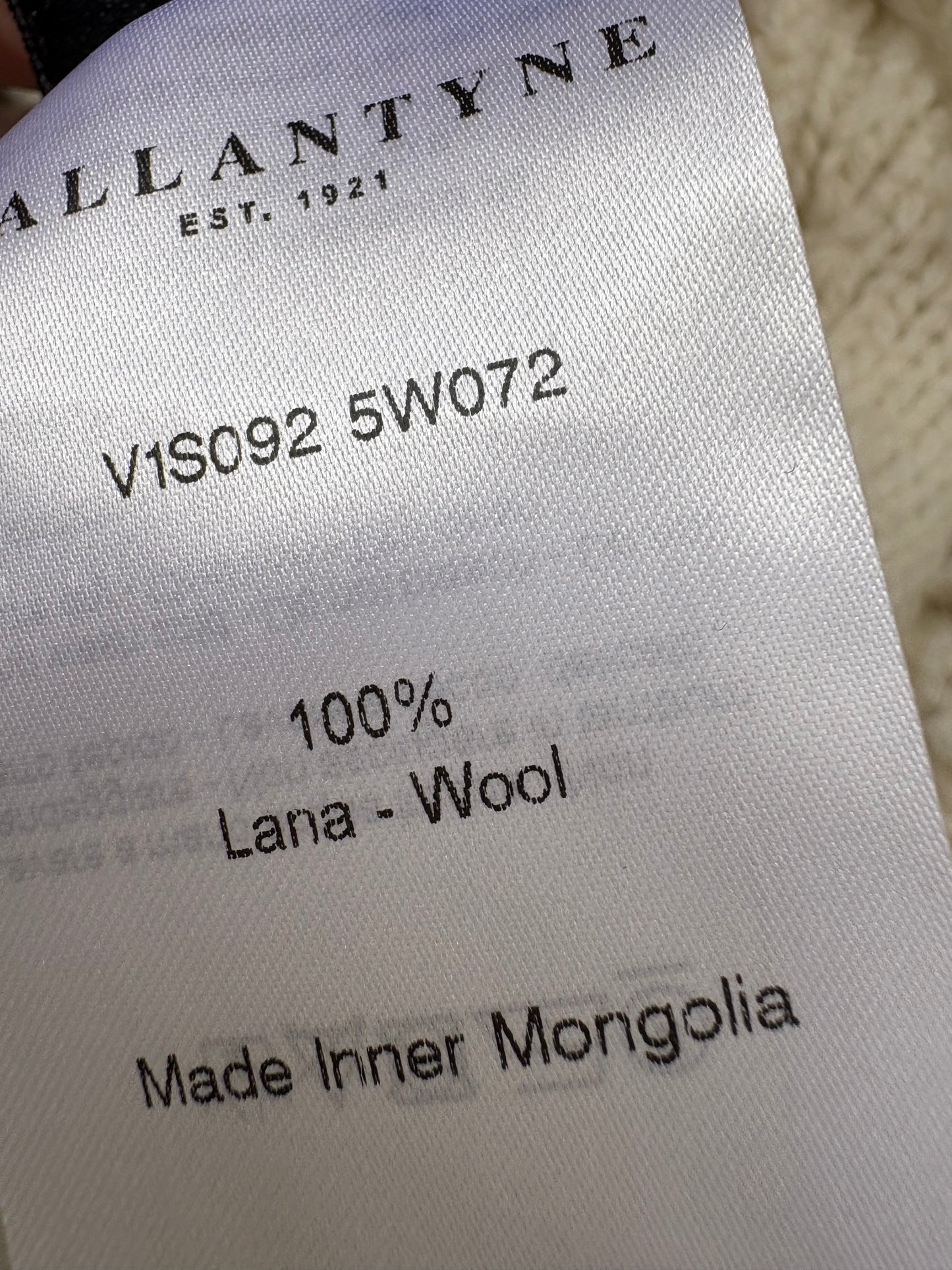 BALLANTYNE. Jersey lana beige flecos T.38