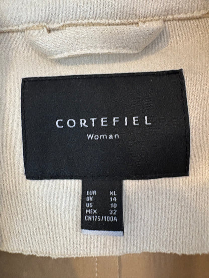 CORTEFIEL. Chaleco beige textura