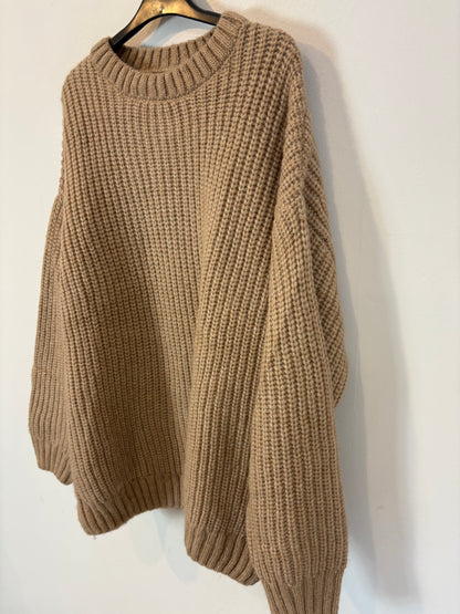 ANINE BING. Jersey beige alpaca