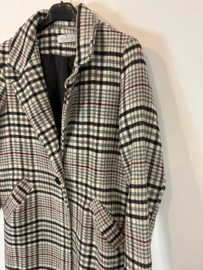 MINTODAY. Checked wool coat. TS