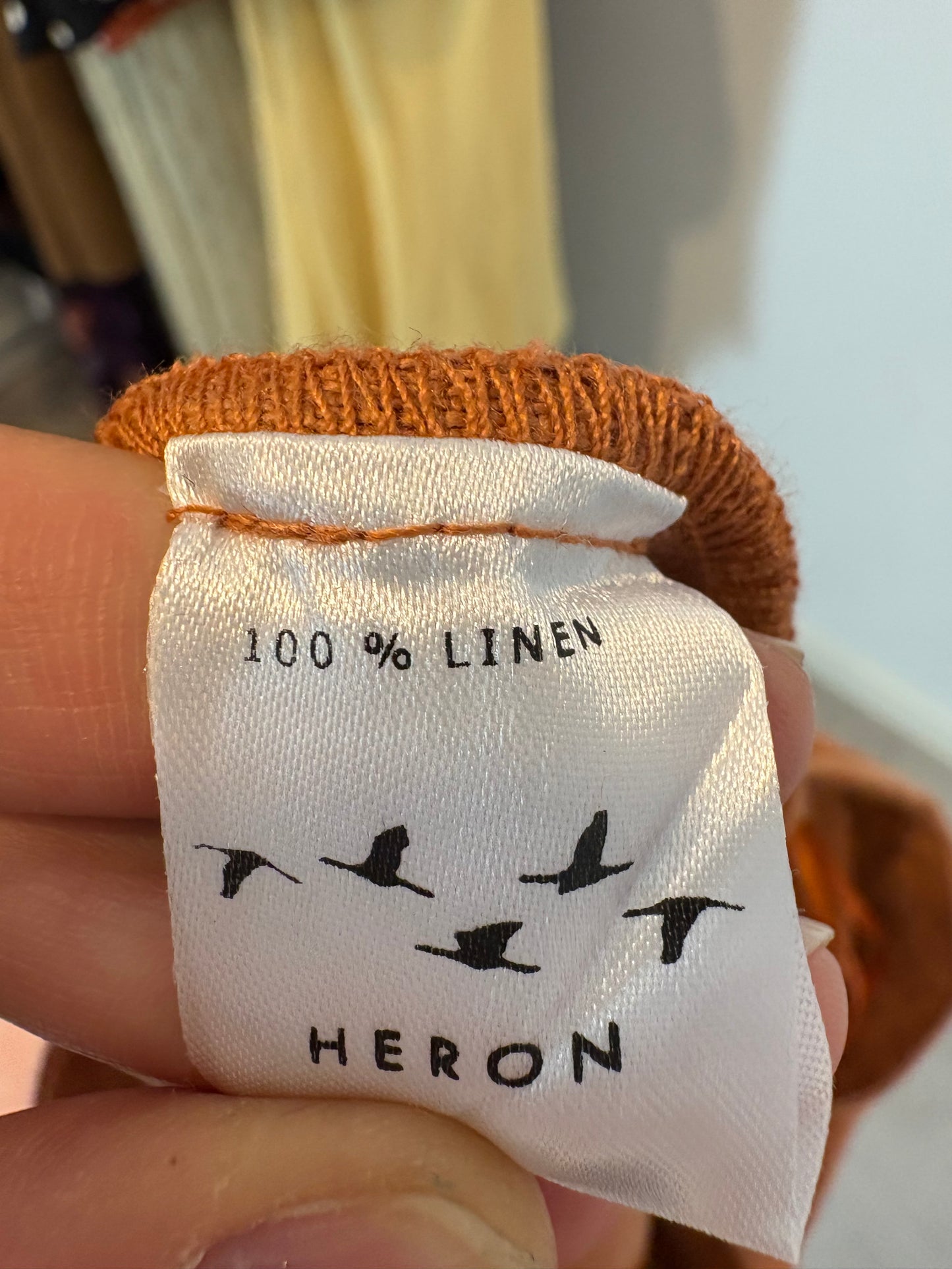 HERON. Falda caldero lino aberturas. T XS