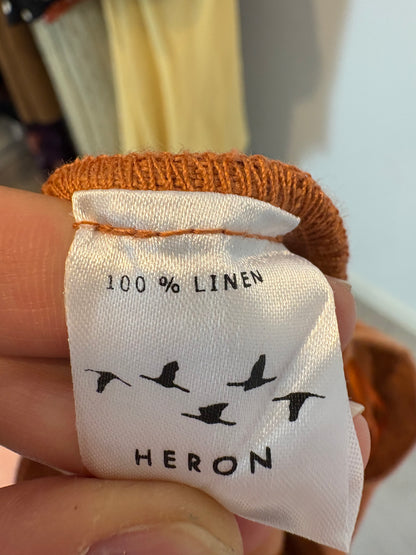 HERON. Falda caldero lino aberturas. T XS