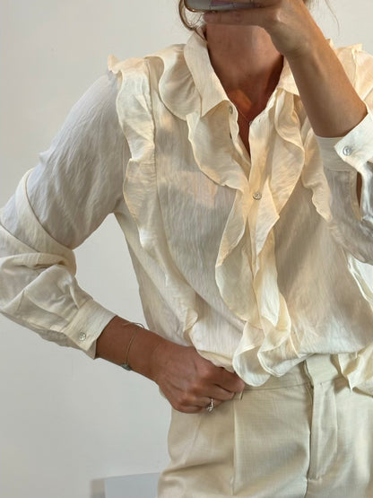 SCLAPERS. Blusa detalle volante