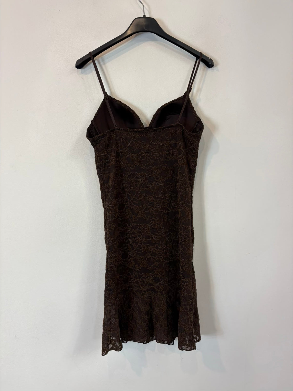 ZARA. Vestido corto entallado encaje