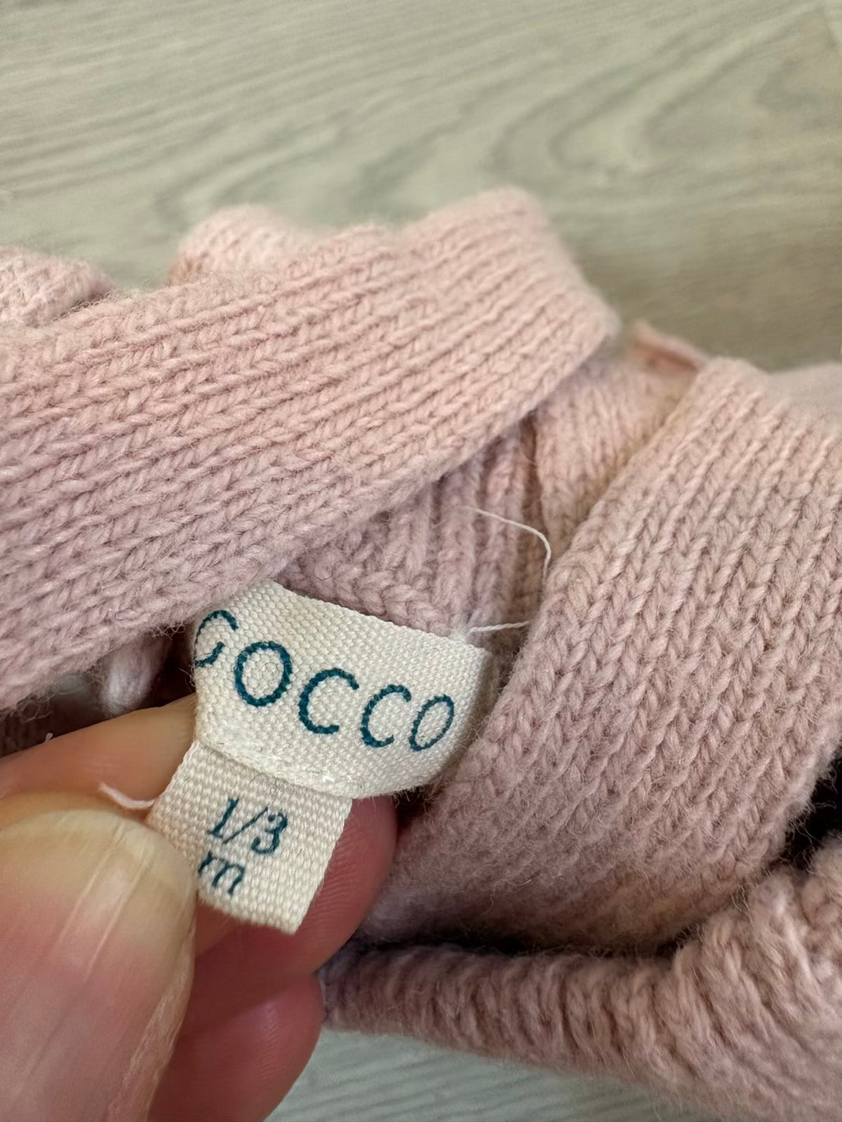 GOCCO. Conjunto rosa empolvado T.1-3 meses
