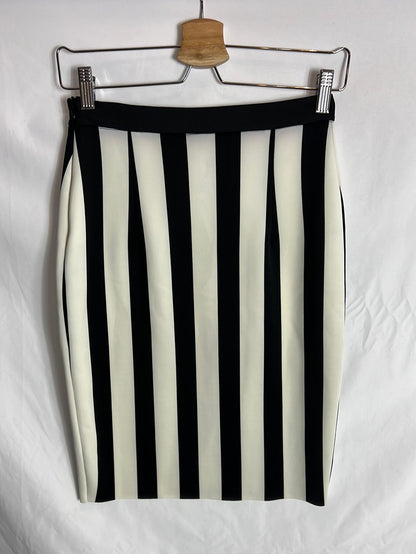 IMPERIAL. Falda elástica rayas. T S