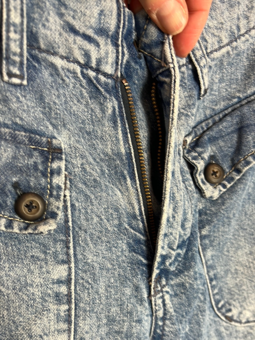 FREE PEOPLE. Flowy denim with a worn effect. T 25 (36)