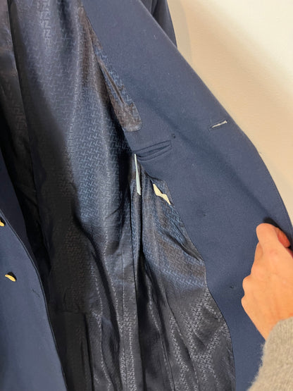 ZADIG&amp;VOLTAIRE. Long blue wool coat. T.S.