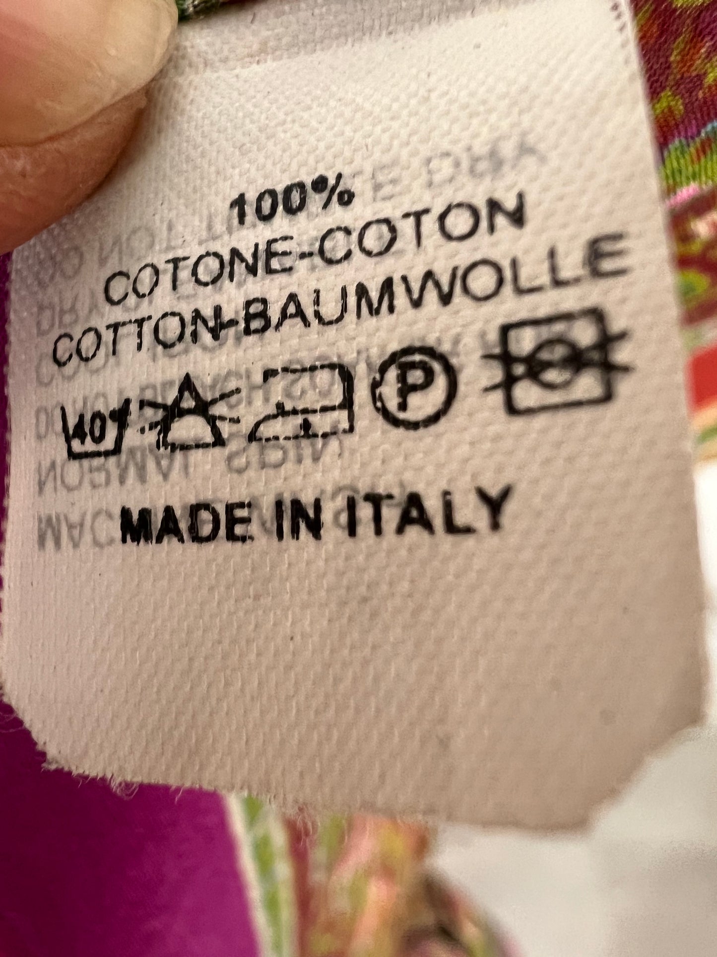 ETRO. Camisa estampada colores. T M