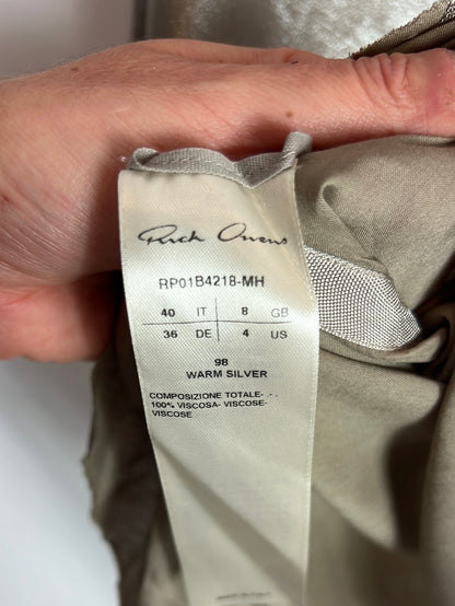 RICK OWENS. Top textura dorado. T S