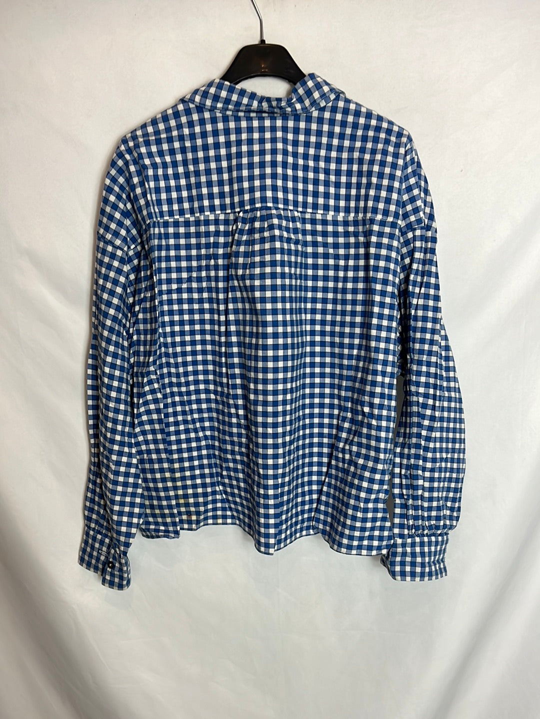 BELLEROSE. Blue and white checked shirt. Size 1 (s/m) TARA