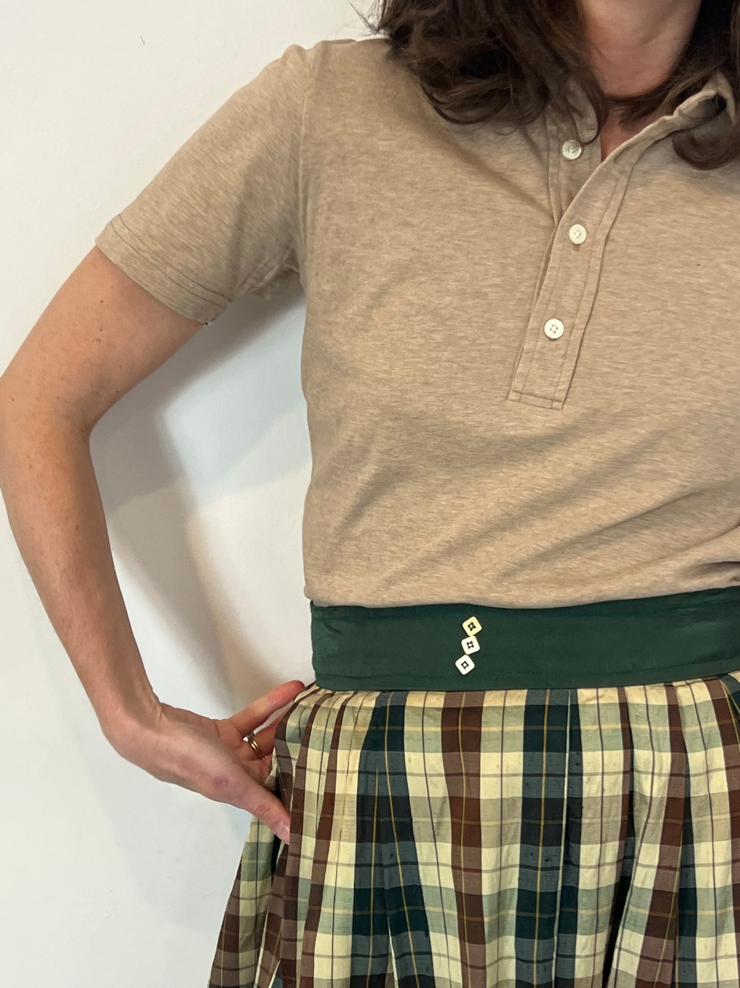 GAP. Polo beige algodón. T XS