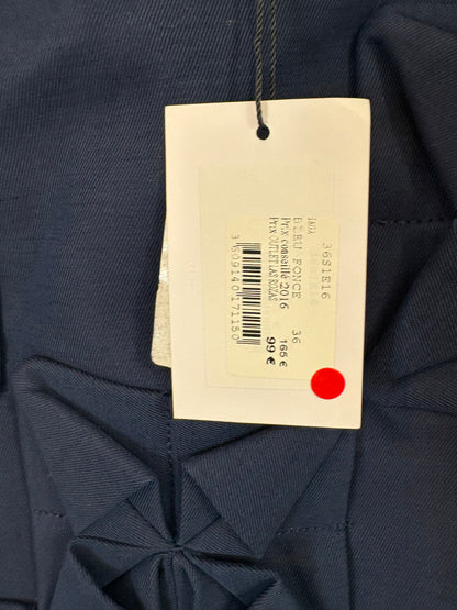 CLAUDIE PIERLOT. Blusa cuadros bolsillos mezcla. T 38