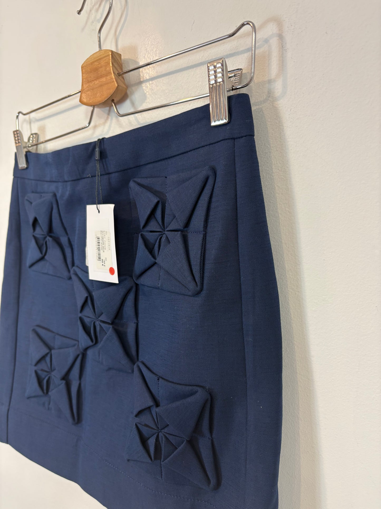 CLAUDIE PIERLOT. Blusa cuadros bolsillos mezcla. T 38