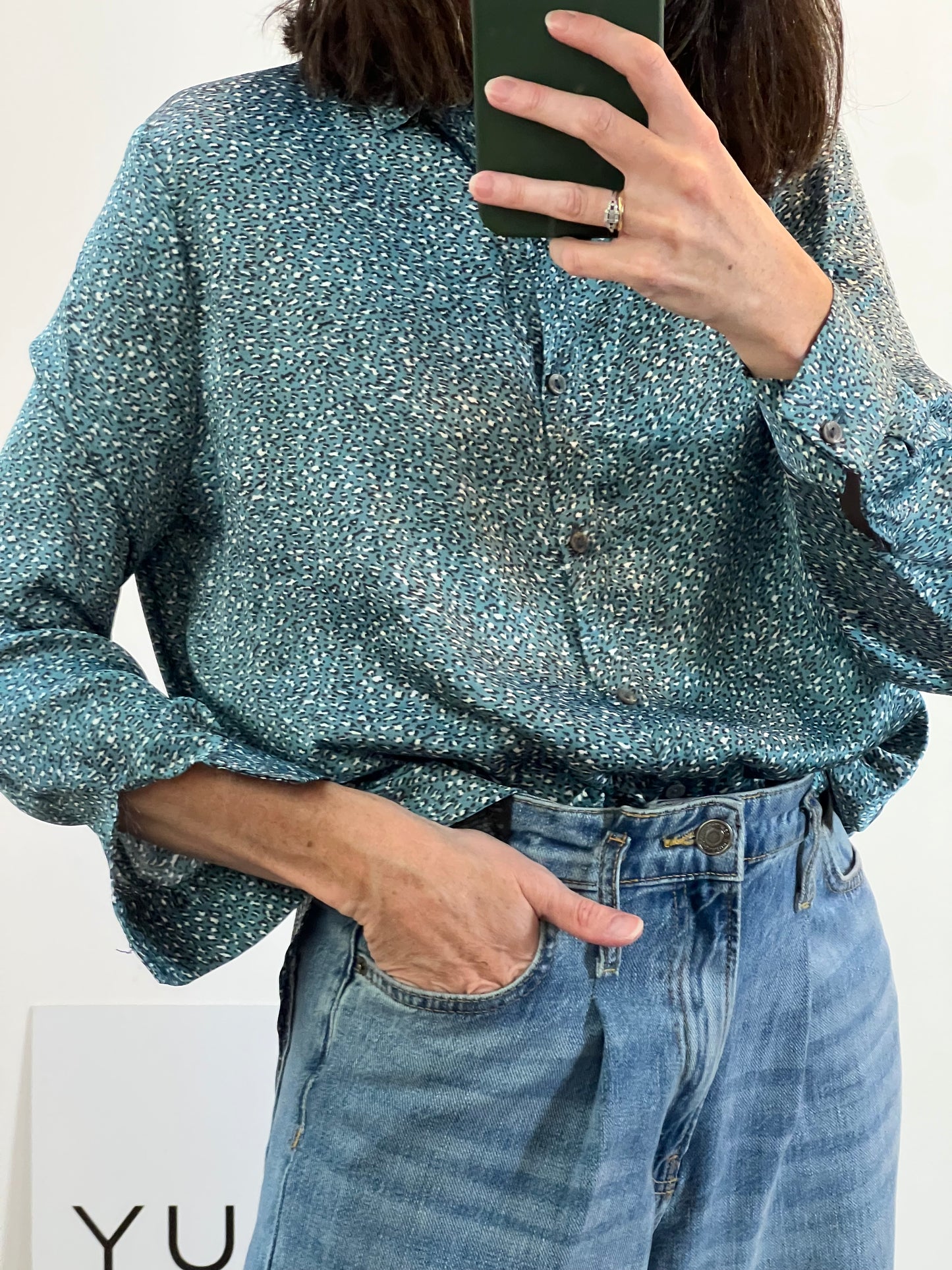 NOON. Blusa animal print T.xs