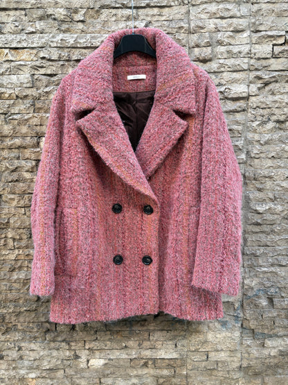 SESSÚN. Abrigo jaspeado colores