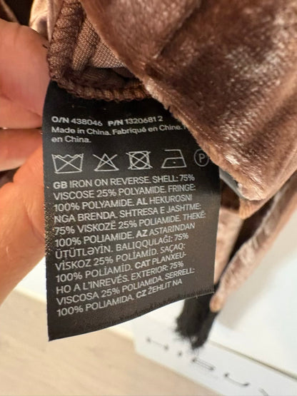 H&M STUDIO. Top terciopelo y flecos