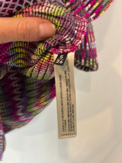 UTERQÜE. Top punto colores y pedrería. T S