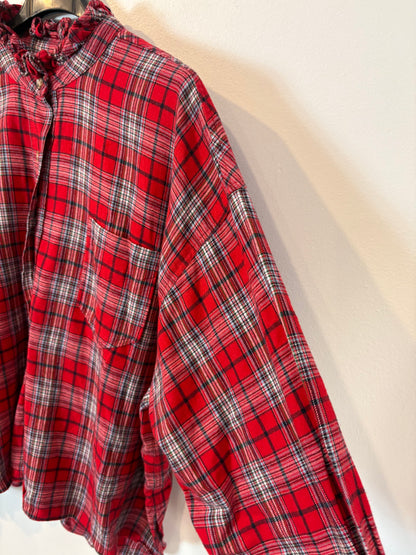 ISABEL MARANT. Camisa cuadros cuello volante