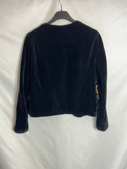 VERO MODA. Chaqueta bordada terciopelo T.36