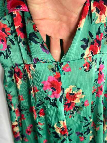 ZARA. Mono estampado fluido lazada. T S