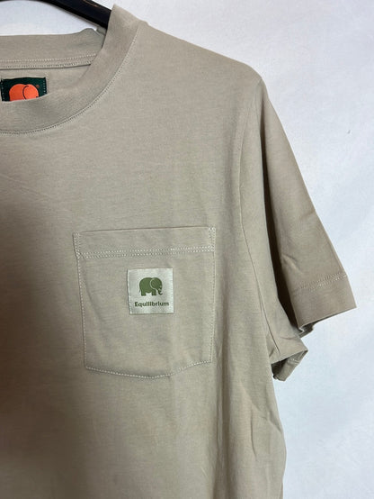 TRENSPLANTS. Beige T-shirt with back designs. TS