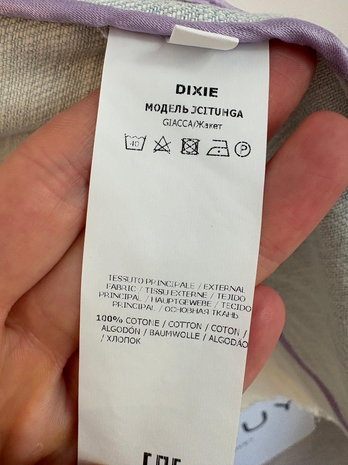 DIXIE. Blazer estampada algodón. T S