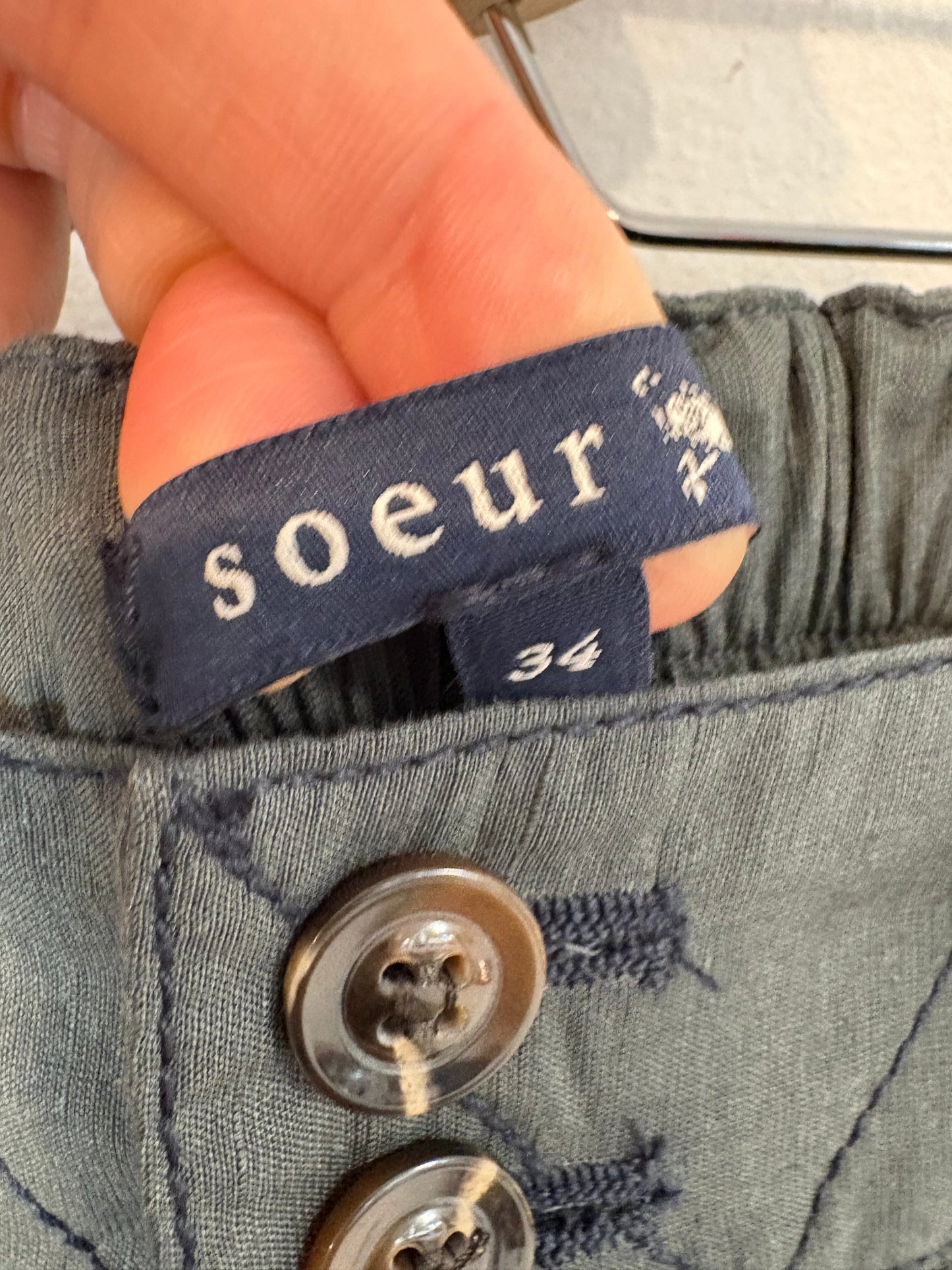 SOEUR. Pantalón pinzas mezcla