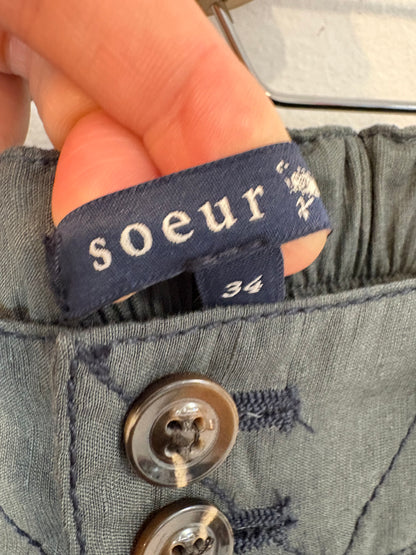 SOEUR. Pantalón pinzas mezcla