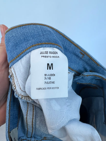 JULISE MAGON. Pantalón denim bicolor T.M