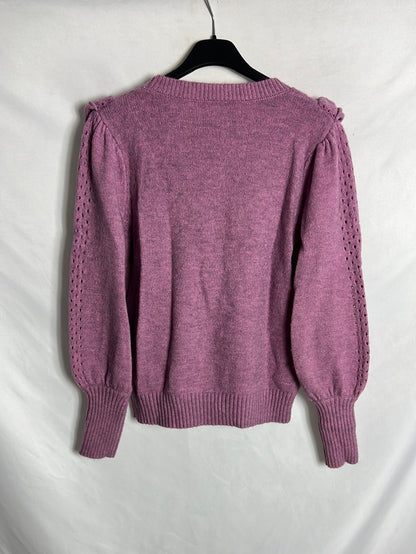 OTRAS. Jersey morado volante. T S