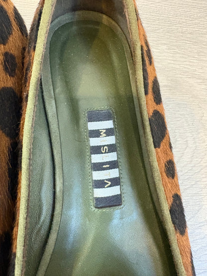 MISLITA. Slippers piel animal print