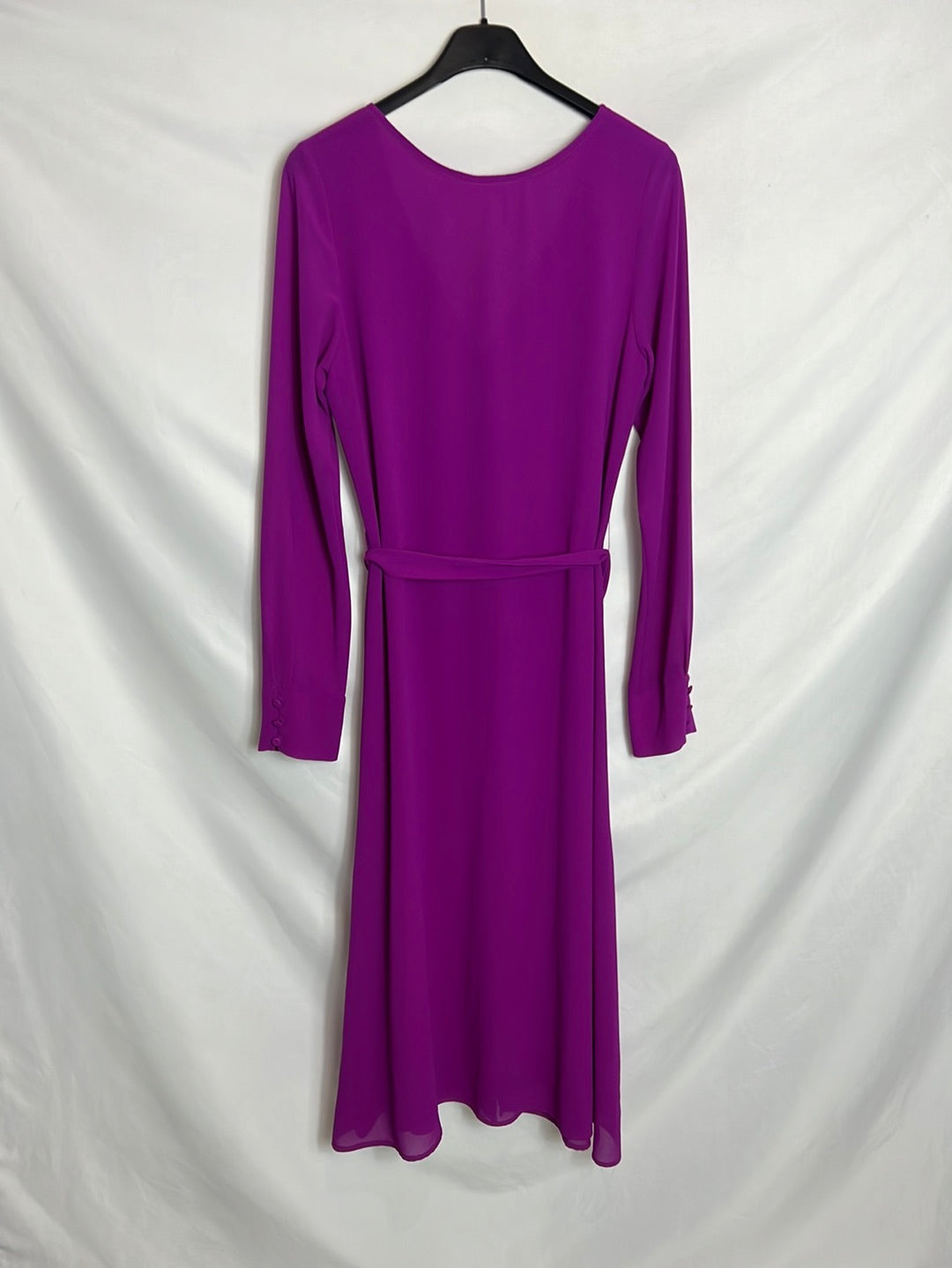 BIMANI. Buttoned bougainvillea midi dress. T.S.