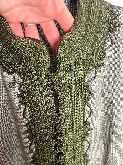 OTHER. Gray and green mottled textured jacket. TM