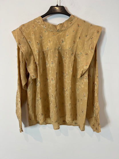 MASSCOB. Embroidered silk blouse T XS