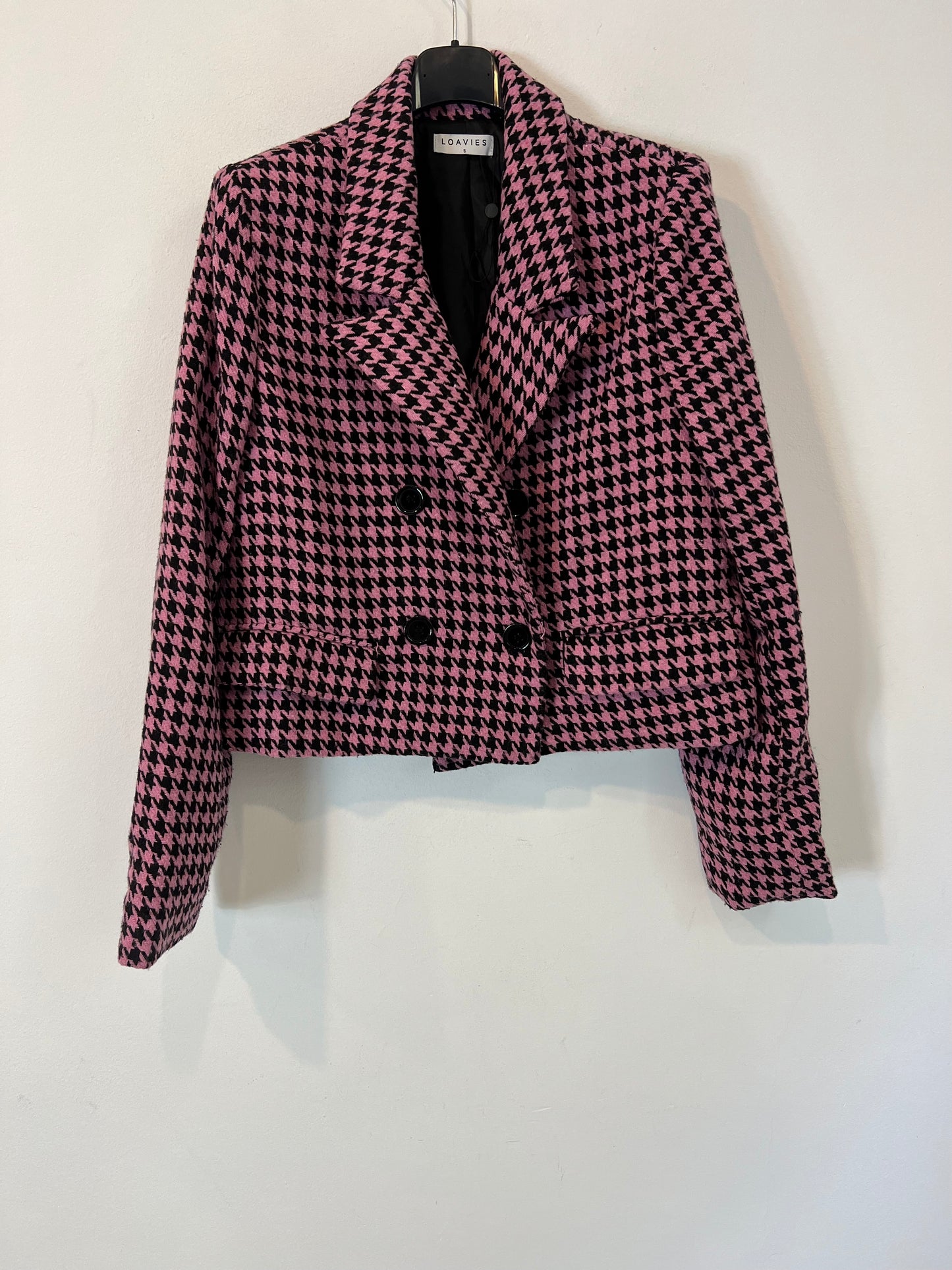 LOAVIES. Chaqueta crop pata de galo T.s