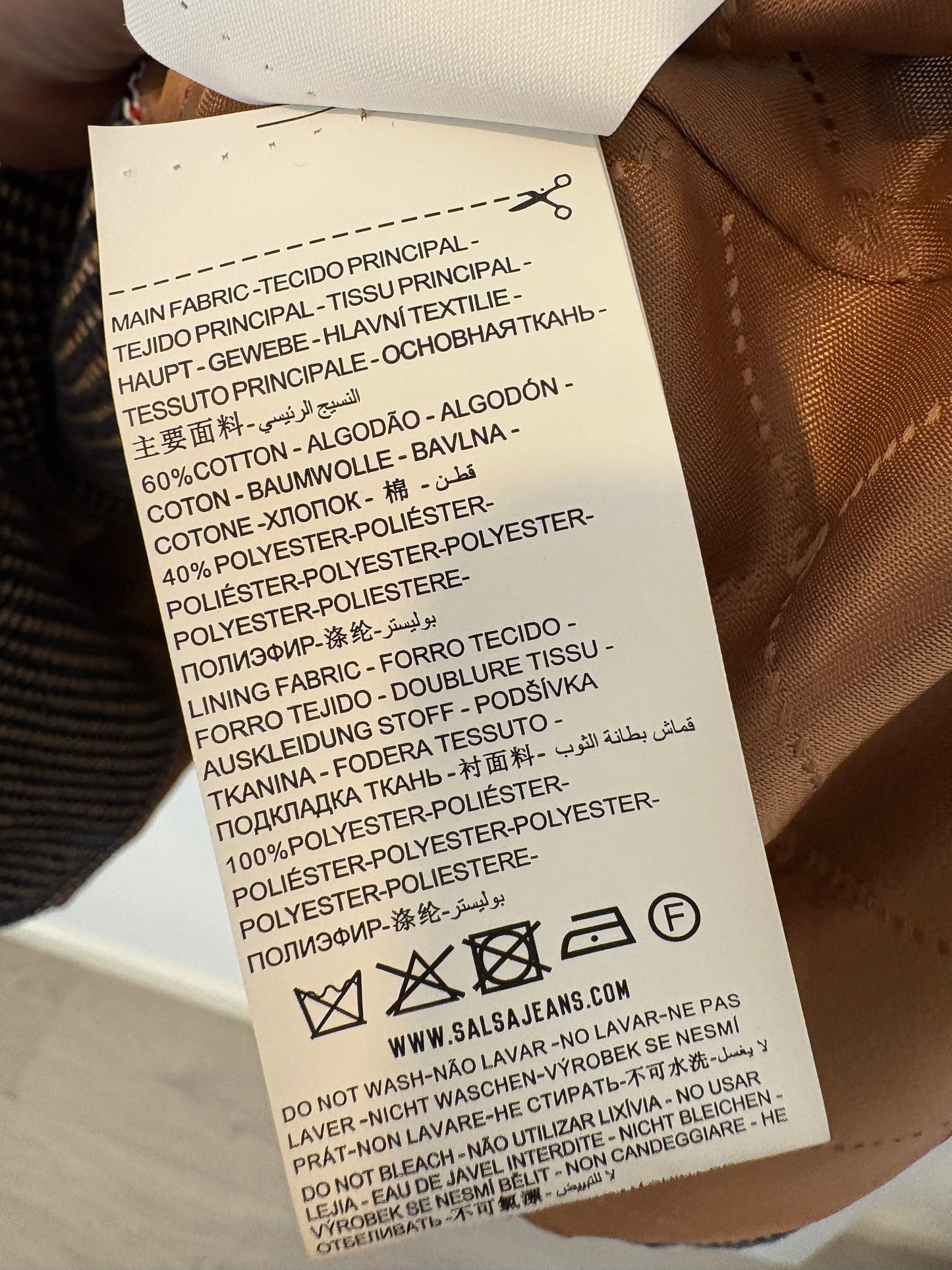 SALSA. Blazer cruzada jaspeada