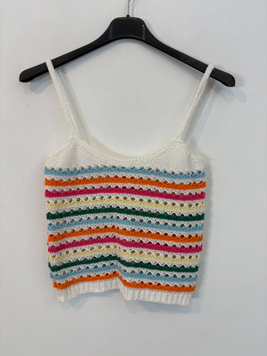 OTHER. Crochet top in colors. S XS/S